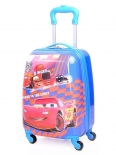 11359 - Детский пластиковый чемодан Cars (синий)