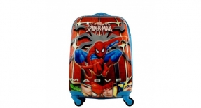 11341 - Детский пластиковый чемодан "Spider-Man" (голубой)
